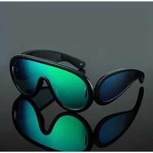 Fashion Men's Large Frame Sunglasses For Street Photography Holiday Party, Trend